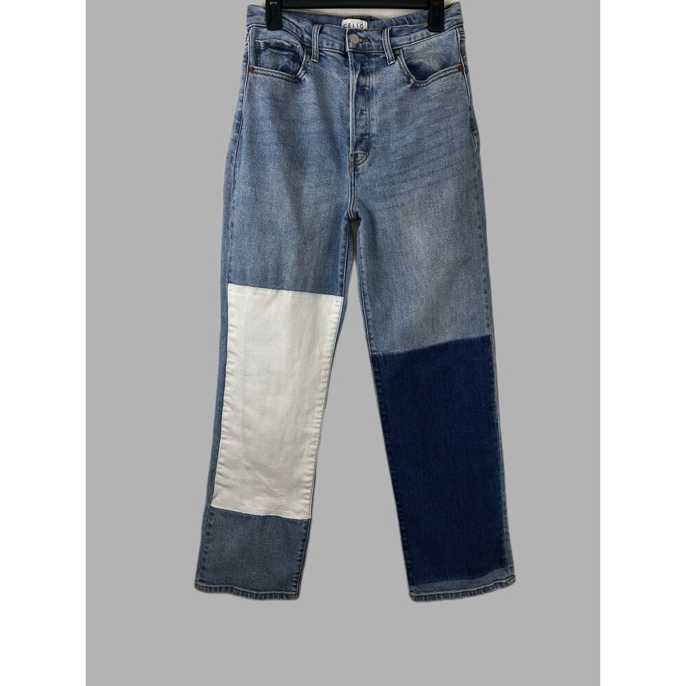 CELLO Juniors Size 11 Super High Rise Dad Jean Color-Block